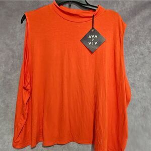 Women's Mock Turtleneck Jersey Crop Top 3X